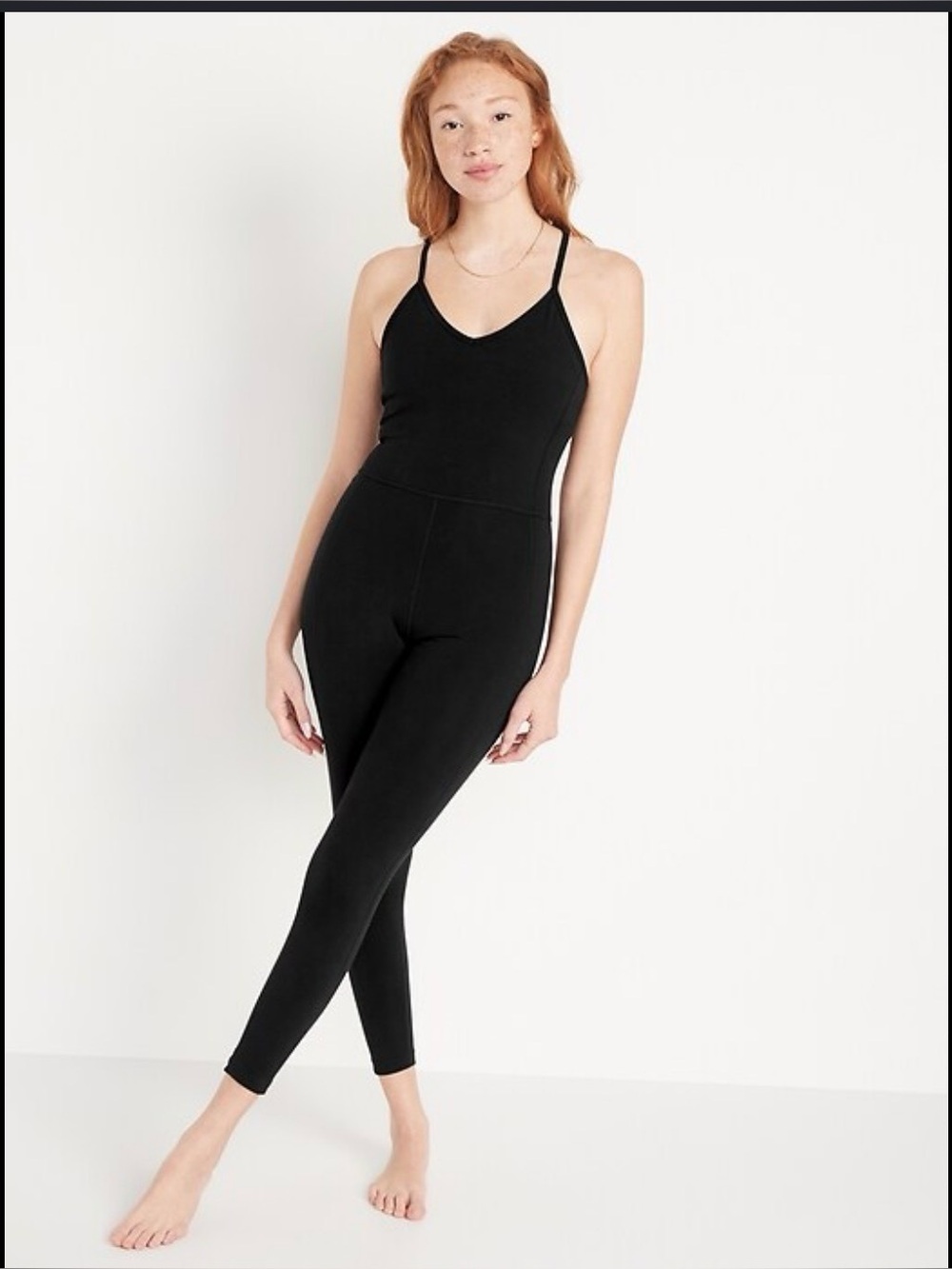 Old Navy PowerChill 7/8 Cami Bodysuit‎ size medium new